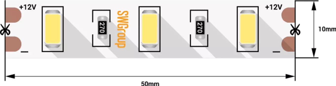 Светодиодная лента SWG660-12-12-WW