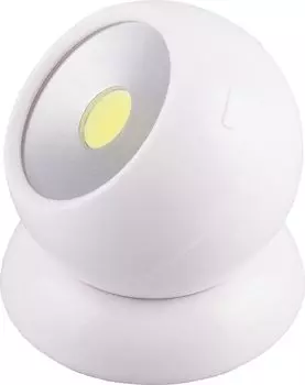 Светодиодный поворотный светильник 1LED 3W (3*AAA в комплект не входят), 75*80мм, белый, FN1209