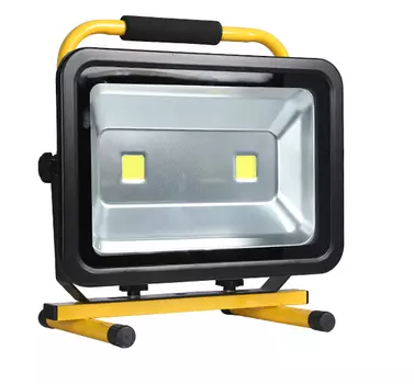 Светодиодный прожектор переносной аккумуляторный 100 Ватт, IP65, 313x330x220 мм, 62462