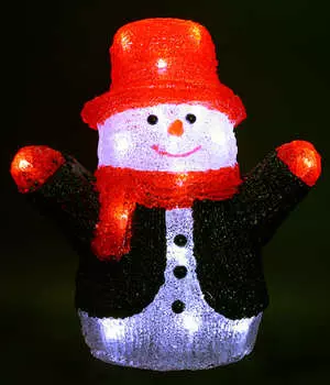 Светодиодный Снеговик 27см Белый 24В, 24 LED, IP54