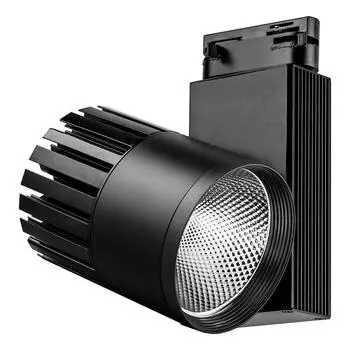 Светодиодный светильник Feron AL105 трековый на шинопровод 40W 4000K, 35°, черный, 3-х фазный Артикул 32952