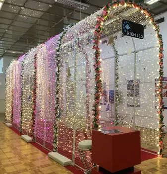 Светодиодный туннель-арка 2х4х2м, тёплый белый