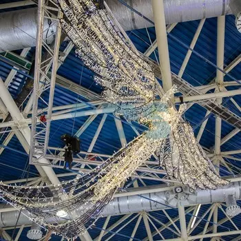 Световой арт-объект Ангел 600х250 см.