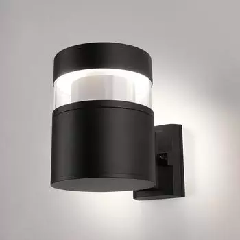 Уличный настенный светодиодный светильник Elektrostandard 1530 Techno Led чёрный 4690389163289