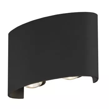 Уличный настенный светодиодный светильник Elektrostandard 1555 Techno Led черный 4690389068379