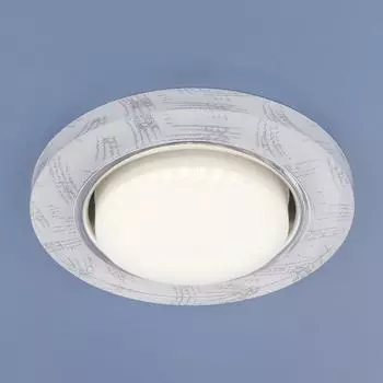 Встраиваемый светильник Elektrostandard 1062 GX53 WH/SL белый/серебро 4690389074349