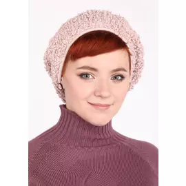 Берет из ткани под букле