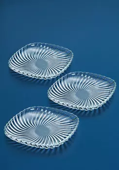 Блюдо из стекла, 3 шт.