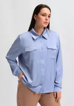Блуза на пуговицах шелковая