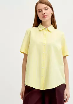 Блуза на пуговицах в вертикальную полоску