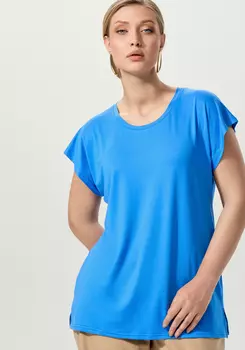 Блуза однотонная базовая без рукавов