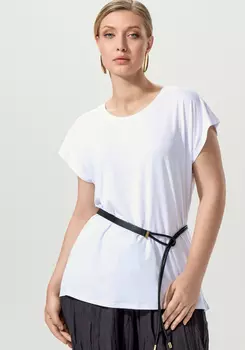 Блуза однотонная базовая без рукавов