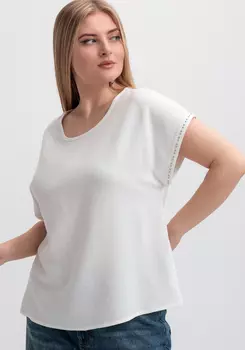 Блуза оверсайз с коротким рукавом