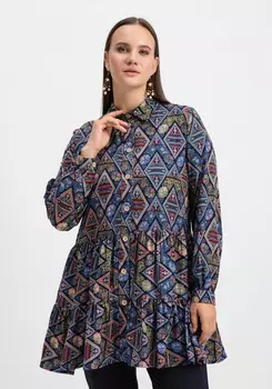 Блуза оверсайз с ярусами