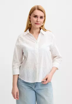 Блуза из шитья с рукавом 3/4