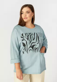 Блуза прямого кроя "Аврора"