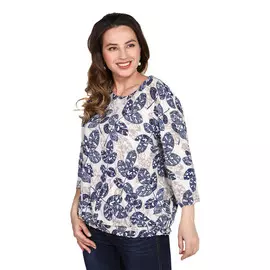 Блуза "Тропические листья"