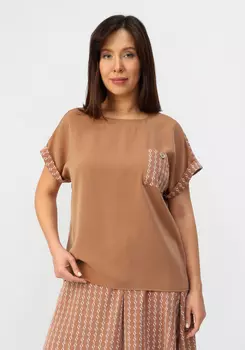 Блуза с боковым нагрудным карманом