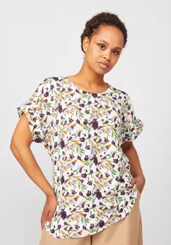 Блуза с цветочным принтом "Александрина"