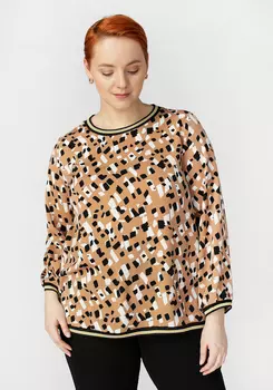 Блуза с графическим принтом