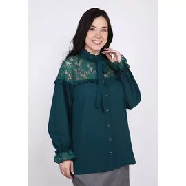 Блуза с кружевной вставкой "Беатрис"