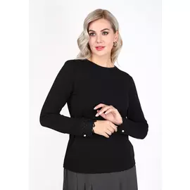 Блуза с кружевными манжетами