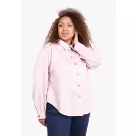 Блуза с отложным воротником и манжетами