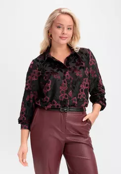 Блуза с рубашечным воротником