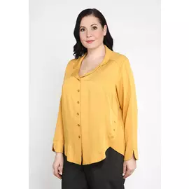 Блуза с удлинённой спинкой на пуговицах