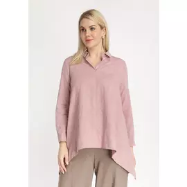 Блуза свободная с длинным рукавом на пуговице