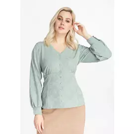 Блузка длинный рукав с утяжкой по талии