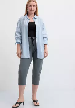 Бриджи трикотажные с поясом на кулиске