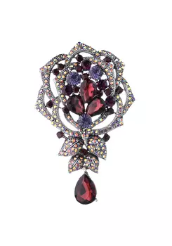 Брошь "Бархатная роза"