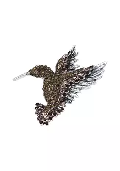 Брошь "Изящные колибри"