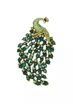 Брошь-кулон "Изящная птица"