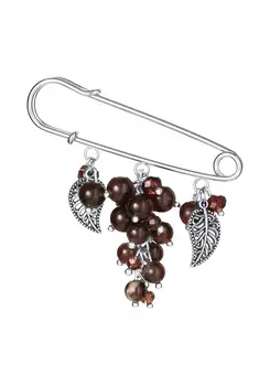 Брошь "Виноградное изобилие"