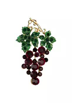 Брошь "Виноградный урожай"