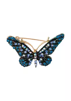 Брошь "Яркие бабочки"