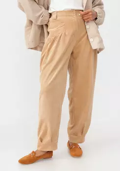 Брюки бананы с манжетами по низу