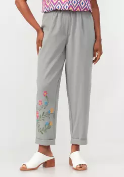 Брюки-бананы с принтом