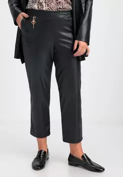 Брюки из экокожи длиной 7/8