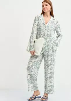 Брюки из льна пpямые