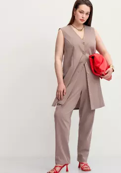 Брюки изо льна длиной 7/8