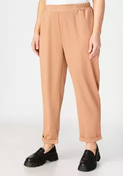Брюки на резинке с имитацией гульфика