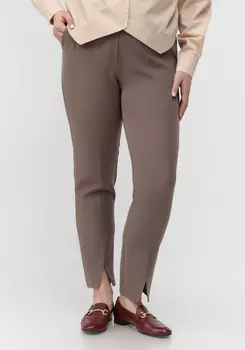 Брюки прямого кроя с разрезами