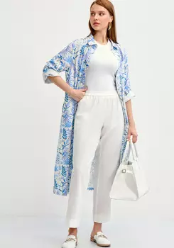 Брюки прямые изо льна