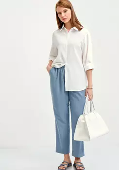 Брюки прямые изо льна