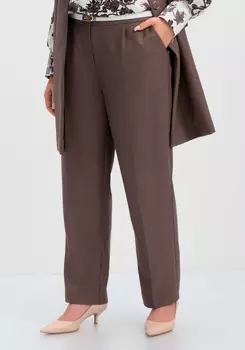 Брюки прямые с резинкой на поясе