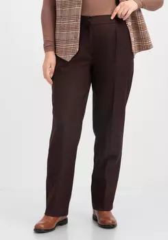 Брюки с защипами прямые