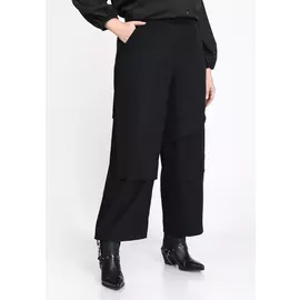 Брюки широкие с асимметричными складками